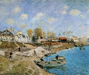 Alfred Sisley Sand on the Quayside,Port Marly oil painting picture wholesale